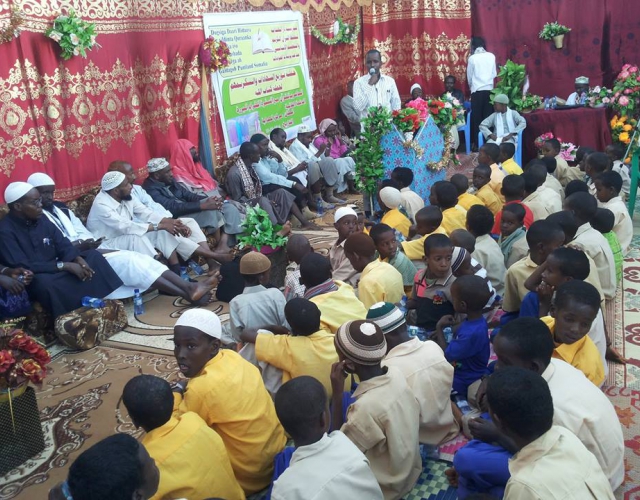 Xaflad loo qabtay Arday Quraanka dhamaysay magaalada Galdogob(Sawiro)